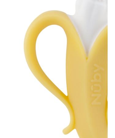 Nuby NanaNubs Banana Toothbrush for Babies 3+ Months - Massaging & Gentle Cleaning - Buy Online on GoSupps.com