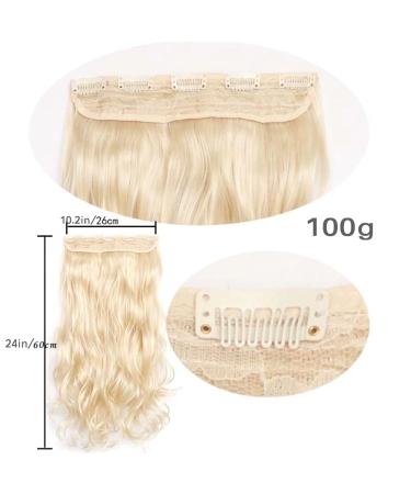 Iluu Women's Off Black Synthetic Hair Clip-On Extensions - 24 Long Curly 5 Clips 100g - Natural Black #1B - Buy Online on GoSupps.com