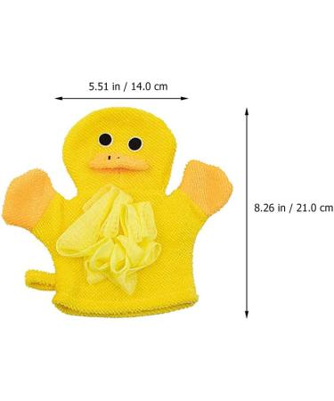 Beavorty 4pcs Kids Bath Towel & Scrubbing Gloves Set - Soft Bath Mitts & Sponge for Toddlers - Dual Purpose Shower Accessories - Buy Online on GoSupps.com