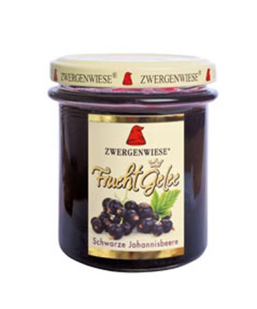 SET of 3 Organic Fruit Jelly Blackcurrant 195g Zwergenwiese