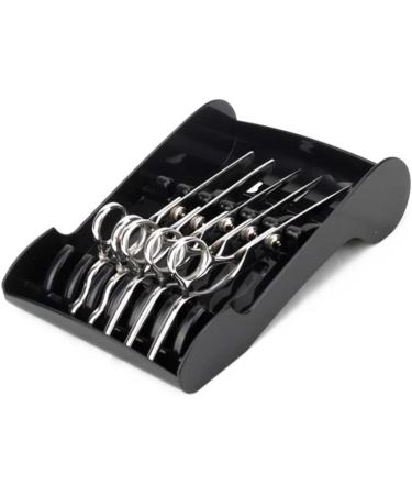 Beaupretty Hair Scissors Holder Stand - 2pcs Black Accessories for Hairdressing Salons | Hair Comb & Scissors Storage - Buy Online on GoSupps.com