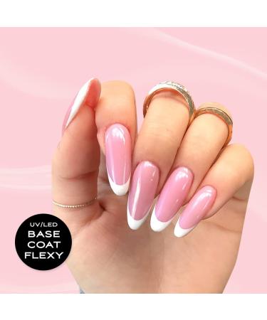 Sincero Salon - Gel Nail Polish Base Coat Flexy 6 ml - Extra Strong Nail Strengthener For Damaged Nails - Gel Base Coat - Nail Varnish - Gel Polish Nail Art - Nail Gel Polish - LED UV Gel Nail Polish - Buy Online on GoSupps.com