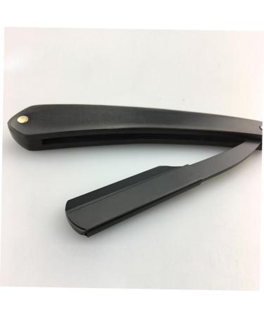 Minkissy Men's Folding Razor with Wooden Handle - Premium Metal Eyebrow Knife & Grooming Tool for Men - Buy Online on GoSupps.com