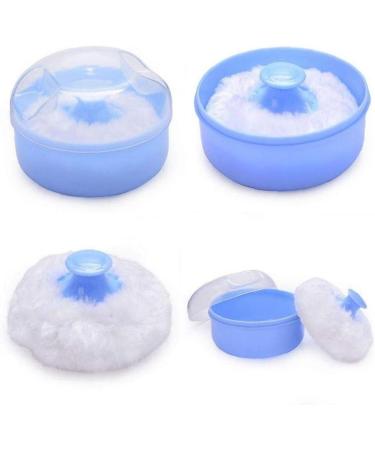 Dorime New High Quality Baby Soft Face Body Cosmetic Powder Puff Talc Sponge Box Case Container Random Color Wholesale- - Buy Online on GoSupps.com