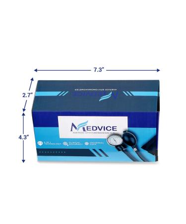 MEDVICE Manual Blood Pressure Cuff - Universal Aneroid Sphygmomanometer for Nurses - Best Adult BP Monitor - Buy Online on GoSupps.com