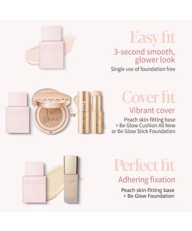 ESPOIR Peach Skin Fitting Base 30ml SPF 41 PA++++ | Long-lasting Peach Complexion Foundation Primer | Skin Texture Correction | Korean Makeup - Buy Online on GoSupps.com