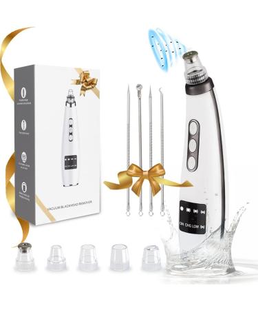 2023 Newest Tunbot Blackhead Remover Pore Vacuum Cleaner, Rechargeable Facial Blackhead Extractor Tool - 5 Suction Power, 5 Probes for Acne-Prone, Oily, Dry, Sensitive Skin