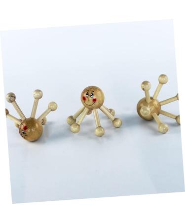 Healeeved 5ST Full Body Wood Acupuncture Point Massage Tool | Traditional Thai Massage Device for Pressure Points | Smooth Bamboo Face Roller - Buy Online on GoSupps.com