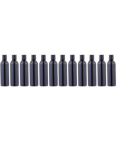 FRCOLOR 12 Pcs Squeeze Lotion Bottles Empty Soap Bottle Sensory Bottles Press Cap Bottles Toiletries Bottles Bulk Shampoo Bottle Water Bottle Empty Bottle Cylinder Press Bottle Travel 8.5 Ounces Blackx2pcs