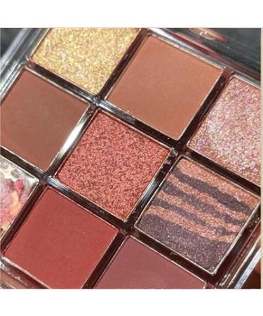 PICKX 9 Colors Glitter Eyeshadow Makeup Palette Matte High Pigmented Colorful Creamy Texture Eye Shadow Powder Natural Waterproof Long Lasting Eyeshadow Powder Cosmetics (red) - Buy Online on GoSupps.com