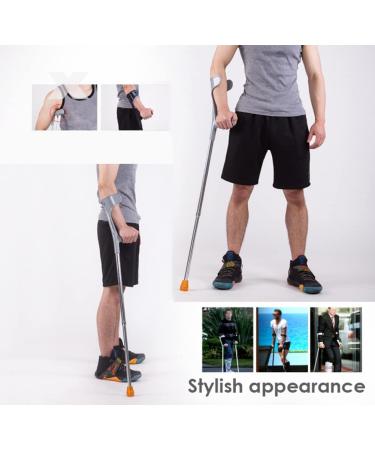 GagalU Folding Lightweight Forearm Crutches Ergonomic Adjustable Arm Cuff Crutch Elbow Cane Walking for Adults Men Women Load 120kg/264lbs 2 Units - Buy Online on GoSupps.com