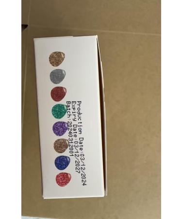 E-Concrete Edible Glitter - 8 Vibrant Colors for Food Drinks & Desserts | 3G/Bottle Edible Glitter Dust for Frosting Pies & Cupcakes - Buy Online on GoSupps.com