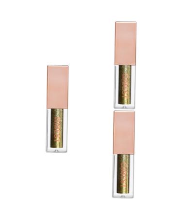 Balacoo 3 Pcs Liquid Eyeshadow Glitter Eye Shadow Matte Eye Shadow Eye Makeup Liquid Eyeliner Metal Diamond 1 count (Pack of 1) As Shownx3pcs