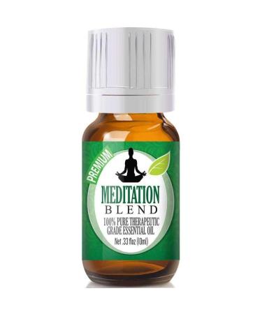 Healing Solutions - (0.33) Meditation Blend Essential Oil Stress Relief & Relaxation Gifts for Women - Calming & Relaxing Self Care Aromatherapy - 10 ml - Therapeutic Grade Essential Oil