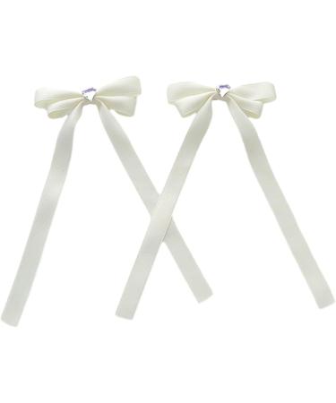 2 Pieces Bowknot Hairpin For Sweet Girls Cute Sweet Charm Hair Barrettes Aesthetics Cloth Hair Accessories Festival Hair Barrettes For Daily Life Large Lovely Hair Barrettes For Woman Hair - Buy Online on GoSupps.com