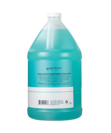 Ginger Lily Farms Club & Fitness Conditioning Liquid Hand Soap Refill - Ocean Breeze Scent, 1 Gallon - Vegan & Cruelty-Free - Buy Online on GoSupps.com