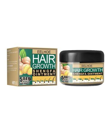 Hotiary Ginger Hair Growth Ointment Hair Regrowth Treatment Cream Moisturizing Scalp Massage Hair Follicle Hair Care Serum Essence Conditioner 1oz 1 Pack
