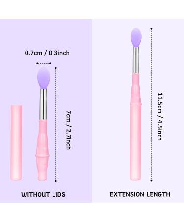 Buy Songaa Silicone Lip Brush Set (6 Pcs) - Best Lip Applicator Brushes for Gloss Mask & Cream - Mint Green Purple Dark Pink - Buy Online on GoSupps.com
