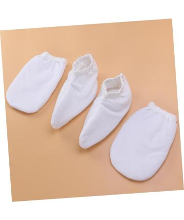 Beavorty 2 Pairs spa gloves Bath Treatment Mitt Insulated Gloves Foot Spa Cover Paraffin Wax Gloves white product hand - Buy Online on GoSupps.com