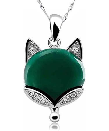 Crystal Jade Pendant Necklace Amulet Jewelry Natural Jade Pendant Necklace Carving Lucky Amulet Jade Pendant Necklace Jadeite Chalcedony Jewelry Gifts for Women