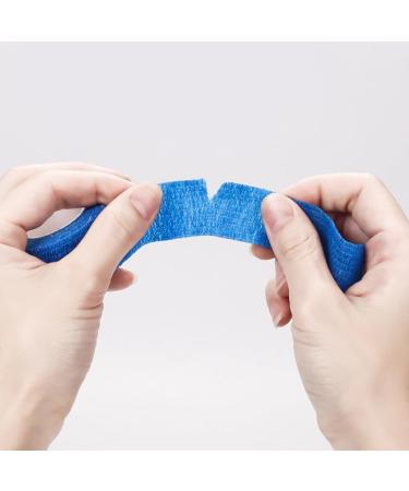 GSHLLO 6 Rolls Tearable Elastic Adhesive Bandages - Stretchy Cohesive Vet Wrap Medical Tape for Wrist Knee Ankle - Black | International Shipping Available - Buy Online on GoSupps.com