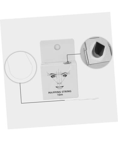 Angoily Makeup Tools Eyebrow Measuring Tool Eyebrow Drawing Line Tool Wire Box Advanced 4.6x1.8x7.5cm White - Buy Online on GoSupps.com