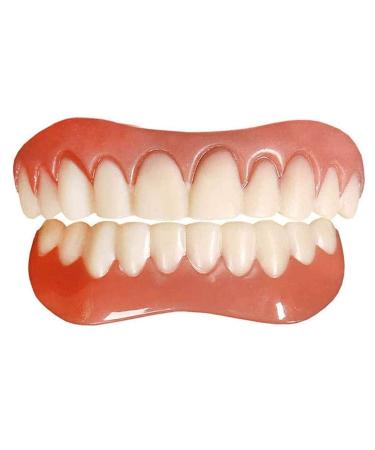 Tacohan 2 Pcs Quick Dentures Teeth Perfect Smiling Veneer Cosmetic Teeth for Lower and Upper jaw Denture Smile Veneer  Quickly Make You Own Perfect Smiling