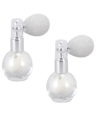 DOITOOL Glitter Powder Spray 2pcs Spray Glitter Highlighter Balloons Perfume Spray Bottle Sprayer Bottle Face Powder The Face White 7.5x6cm