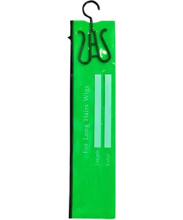 Multiple Wigs Bag - Hair Extension Holder - Space-saving PVC Long Hair Extension Holder Compact Wig Holder Hanger Green - Buy Online on GoSupps.com