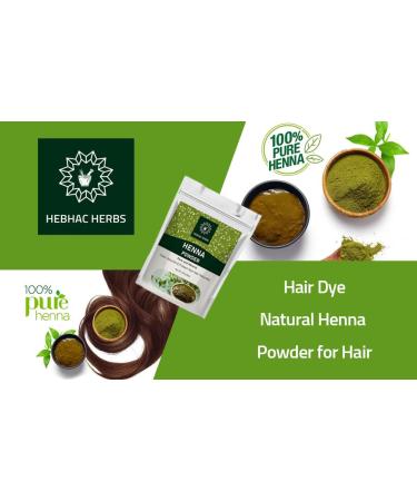 Henna Powder for Hair 227g - Pure Natural Black Hair Color | Heena Mehendi | Vegan Hair Dye - Buy Online on GoSupps.com