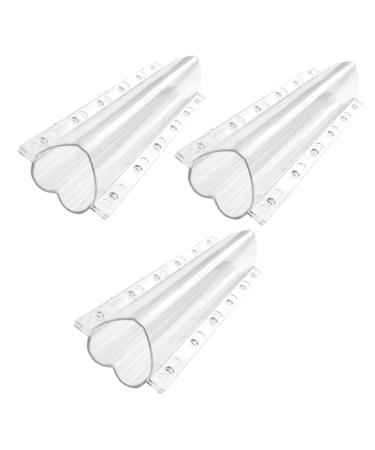 Toddmomy 3pcs Vegetable Shaping Cucumbers Vegetable Forming Garden Cucumber Fruit Pizza Transparent 20x6.5cm