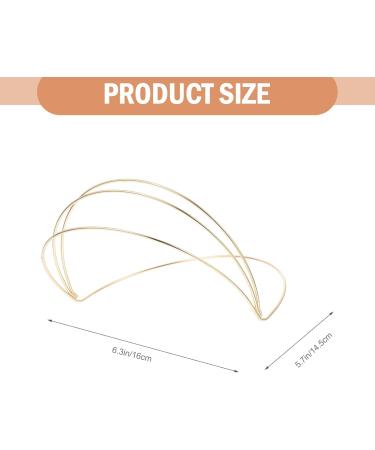 Beaupretty 2-Piece Simple Hair Ties & Metal Headbands for Women - Elegant Wedding Tiara Thin Gold Hair Bands - Buy Online on GoSupps.com