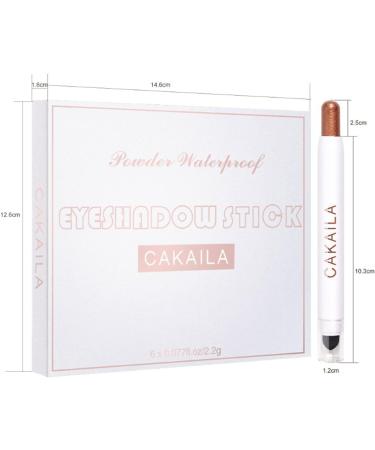 6 Colors Glitter Eyeshadow Stick Colorful Set Waterproof Eye Shadow Pencil Eye shadow Stick Pen Makeup Set Waterproof & Long Lasting Starter Eyeshadow Stick Sets - Buy Online on GoSupps.com