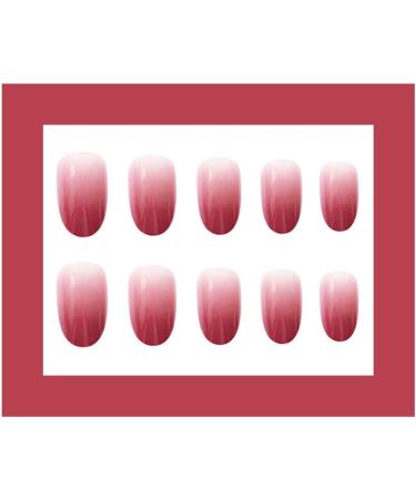 Press on Nails 3 Sets Rose Red Gradient Artificail Nails Short Round Head Press-on Nails Fake Nail for Women Girls (Color : A) (Color : A) (A) Red Rose - Buy Online on GoSupps.com