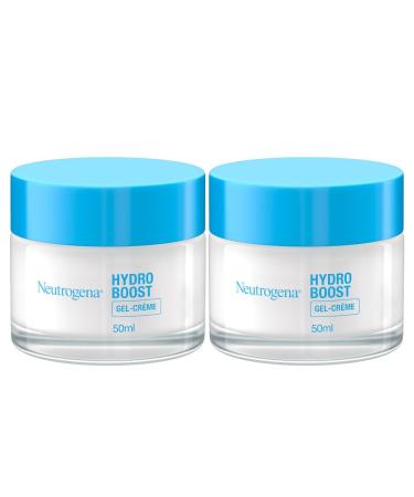 Neutrogena Neutrogena Hydro Boost Gel Cream (Pack of 2 x 50 ml) - Hydrating Cream for Sensitive Skin with Hyaluronic Acid and Botanical Trehalose - Moisturizing Gel for a Fresh and Radiant Complexion