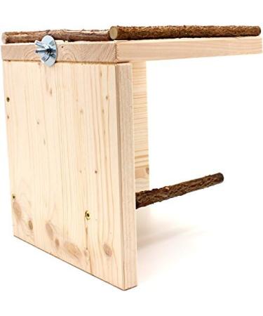 Natural Budgie Sleeping House with Perch - Top Bird Accessories for a Comfortable Cage - Buy Online on GoSupps.com