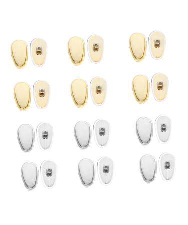 Gleavi glasses 12 pairs of glasses nose pads sunglasses-nose pads nose glasses silicone-laser-nose pads silicone-nose pad glasses pads slide-resistant nasal pads for glasses