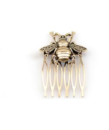 Ponytail Holder Bee Retro Hairpin Comb Hair Clip Retro Alloy Women Girls Hair Accessories Ancient Style Hair Comb for Hairstyle (Color : Gold) - Buy Online on GoSupps.com