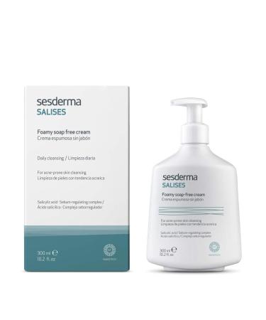 Sesderma SALISES Foamy Soap-free Cream Acne-prone and Oily skin Cleansing 10.2 fl. Oz
