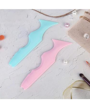 HOMSFOU Silicone Beauty Ruler Makeup Bag Eye Shadow Makeup Stamp Eyeliner Aid Travel Eyebrow Pencil Make up Blue - Buy Online on GoSupps.com