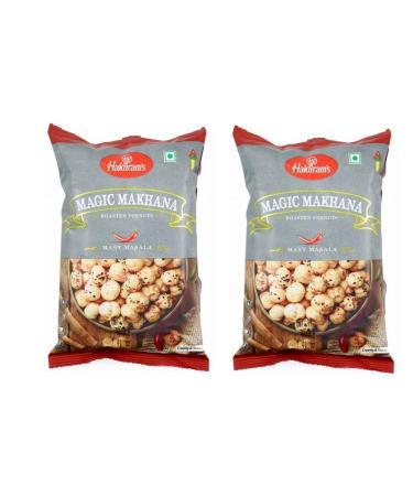 Haldiram Magic Makhana (30 Gram) - Roasted Foxnuts - Crunchy & Healthy - Tasty & Seasoned Snacks - Gluten-Free & Vegan (Foxnuts Masala Pack of 2) Foxnuts Masala 30.00 g (Pack of 1)