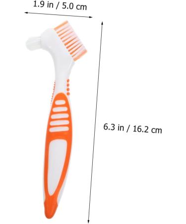 Angoily 8pcs Colored Rubber Denture Toothbrushes - Chemical Care for Effective Cleaning | International Shipping Available - Buy Online on GoSupps.com