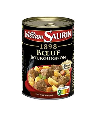WILLIAM SAURIN - Beef Bourguignon 400G - Pack of 4 - Special Offer