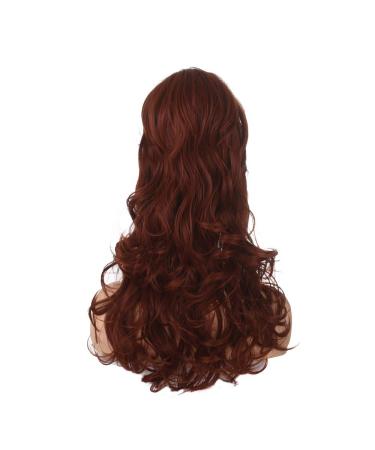 Morticia Beehive Vintage Wig | Long Curly Updo Victorian Fembot Drag Wig - Garnet Color for Women - Buy Online on GoSupps.com