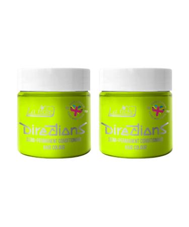 La Riche Directions Semi-Permanent Hair Color 100 ml Jar 2-Pack (Fluorescent Lime) Fluorescent Lime 100 ml (2-Pack)