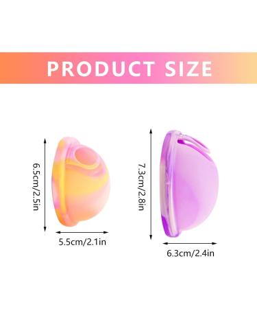 Shop Kuwung 2-Piece Leak-Proof Menstrual Disc - Reusable Silicone Cups (S+L) with Storage Bags for Active Women | Ideal for Sports Swimming and Intimacy - Buy Online on GoSupps.com
