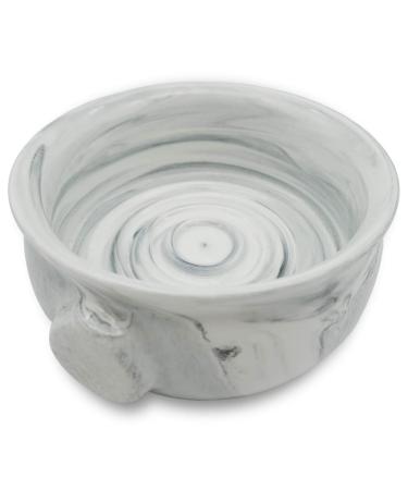 Bicrops Ceramic Shaving Soap Bowl For Men, Non-slip Handle, Wide Mouth, Large Capacity, Easier to Lather-White& Black - Buy Online on GoSupps.com