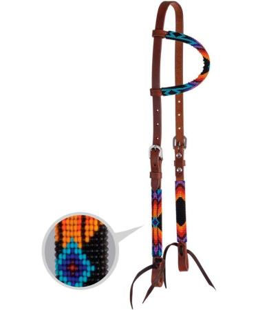 Circle Y Infinity Wrap Beaded One Ear Headstall - Horse Size Sunset | Shop Now - Buy Online on GoSupps.com