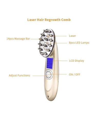 Qwaszx Electric Growth Comb - Anti-Hair Failure & Scalp Health | USB Hair Thickening & Fatigue Relief - Buy Online on GoSupps.com