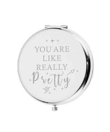 Valentines Day Compact Mirror Gift for Girlfriend Women for Her Birthday Graduation Cool Makeup Mirror for Sister Daughter Best Friend Wedding for Wife Mom